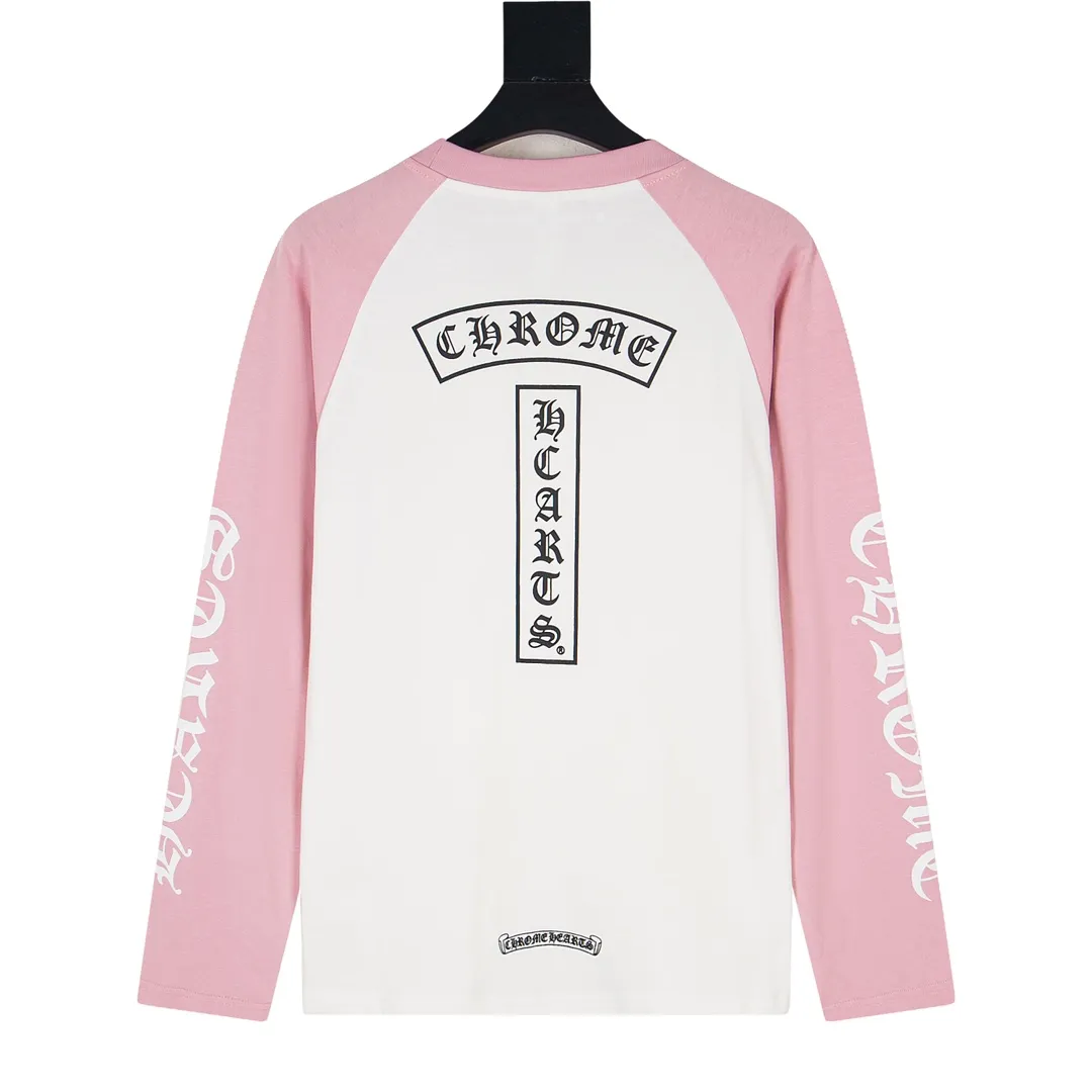 P180 Model No. Y641 Chrome Hearts Foam Horseshoe Long Sleeve T-shirt Chrome Hearts Autumn and Winter Counter's new fashionable casual bottoming long-sleeved T-shirt is made of imported high-density cotton fabric and exquisite original logo. It has excellent comfort and breathability. It is soft, anti-wrinkle, elastic and has excellent drape. It can be worn alone or layered. The fabric is soft and not easy to deform. Relaxed OVERSIZE cut. The complete set of excipients is fully packaged. Size: S-XL